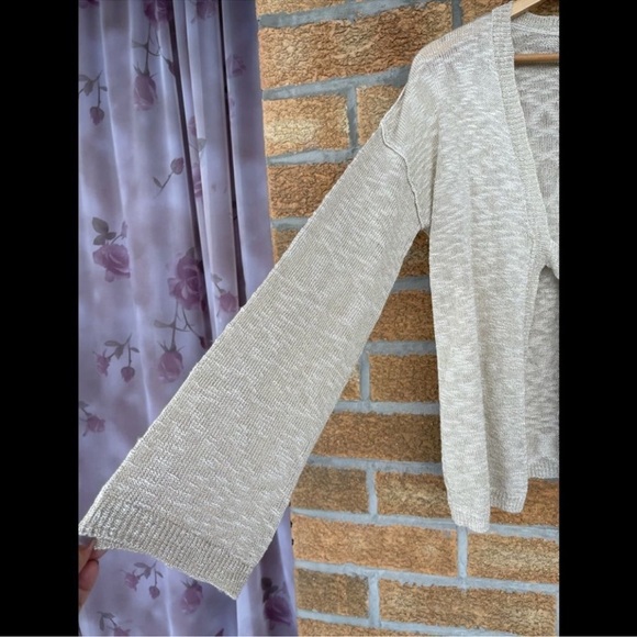 Majorelle cardigan metallic shimmer sweater small - Picture 3 of 8